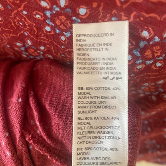 Red Fat Face Mini Ruffle Dress Size 8 - Picture 5 of 8